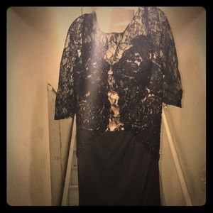 Plus size Long sleeve gown or prom dress